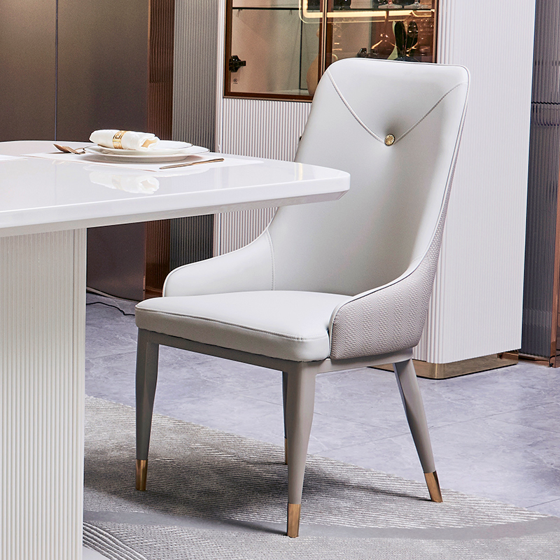 Modern White Wooden Luxury Dining Table and Chairs Set 6 Seater Complete Home Storage Large Wood Dining Room Sets Furniture