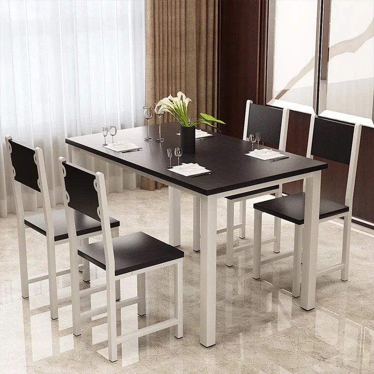 Minimalist Fashion Design Home Hotel Dinng Furniture Wooden Dining Table Set