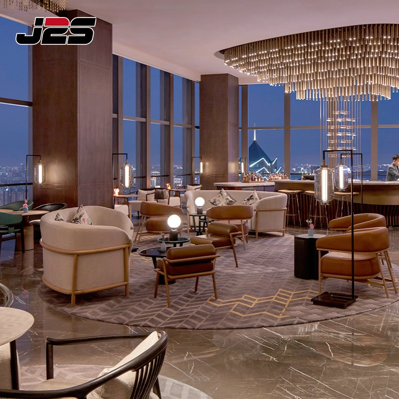 Luxury Commercial Commercial Chairs for Restaurant Furniture Velvet Tub Chair Marble Table Lounge Bar Club