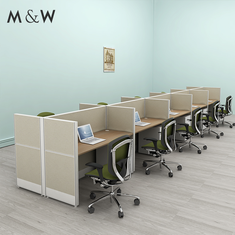M&W Good Quality Furniture Modular Workstation Partition Call Center Office Cubicle