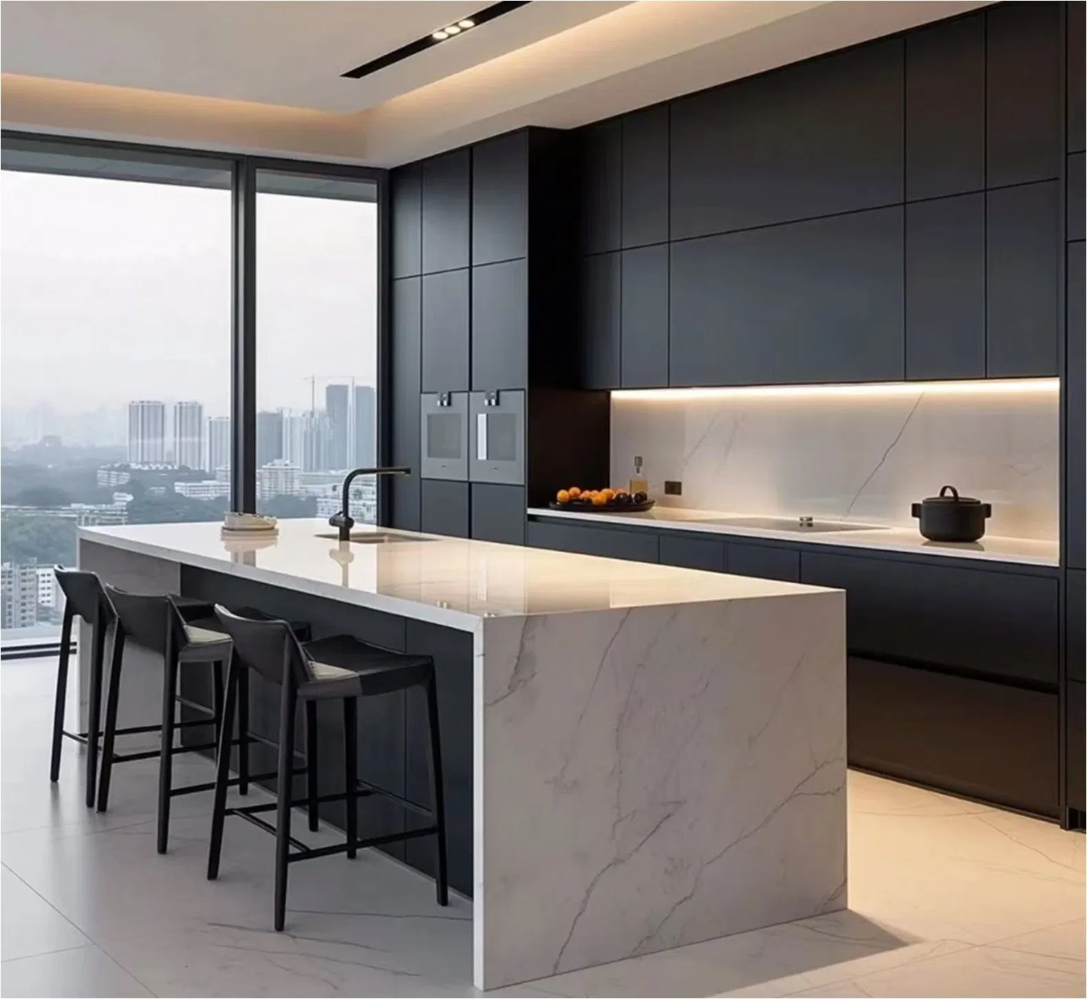 Kitchen Furniture China Modern Simple House Furniture Kitchen Design Smart All Aluminum Custom Cabinets Kitchen Cabinets