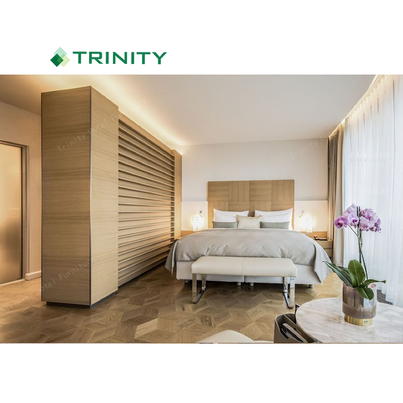 Foshan Customized Commercial Modern Complete Bed Room Furniture Luxury Bedroom Full Set for 5 Star Hotel Apartment Villa Beach Resort