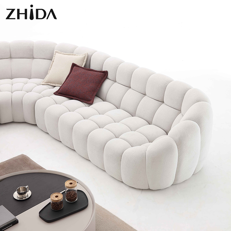 Living Room Furniture Linen Modular Sectional Sofa Sitting Room Sofa