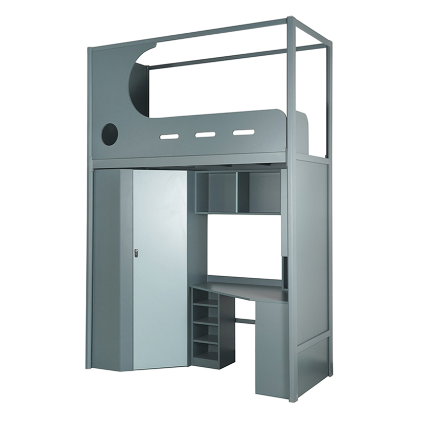 Dormitories and Small Apartments Strong Load-Bearing Capacity High-End Bed-Table Combination Furniture