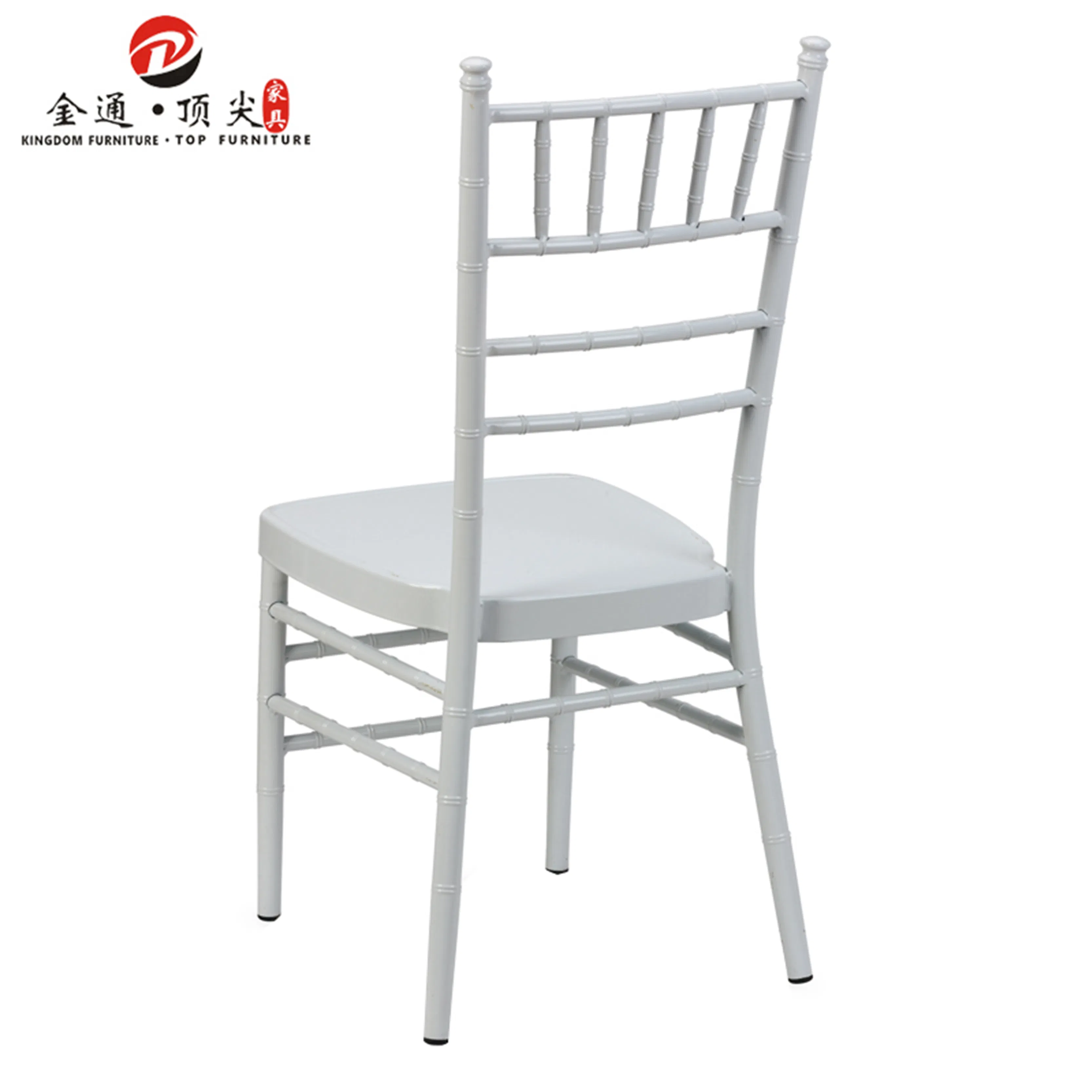 Banquet Restaurant Dining Furniture Stacking Weddings Metal Aluminum Iron White Wholesale Resin Tiffany Silla