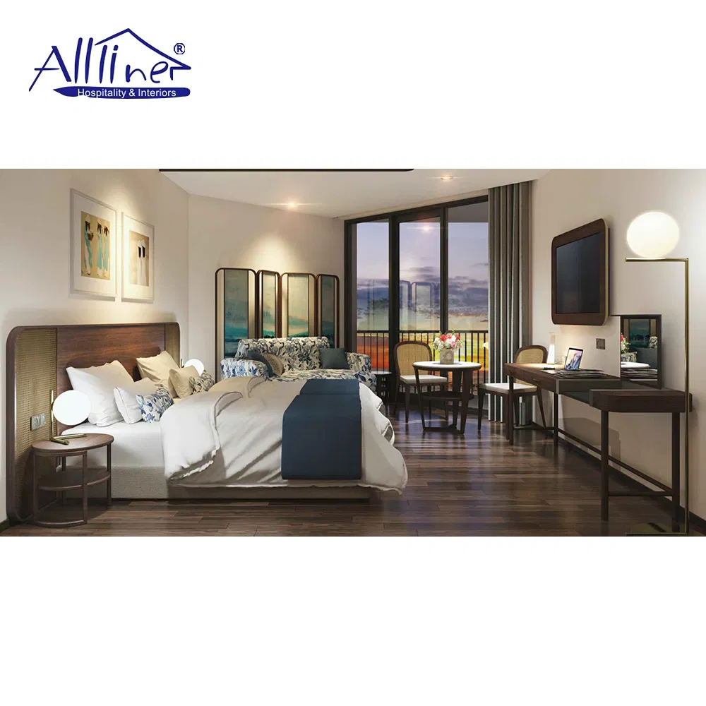 Chinese Foshan Factory Custom Wholesale Modern Luxury Commercial Star Hotel Bedroom Furniture