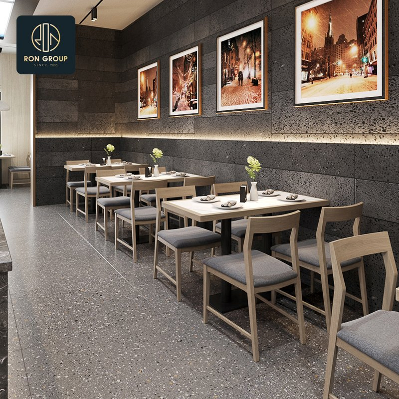 Luxury Restaurant Booth Seating Table and Chair Set Furniture for Coffee Shop