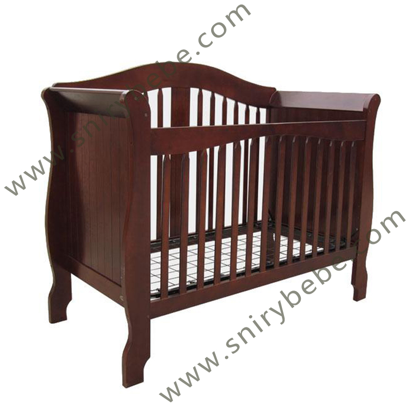 Solid Wooden Comfort Wholesale Factory Supplier Nursery Modern Home Kindergarten Bedroom Baby Kids Children Infant Baby Furniture with Rails and Bassinet