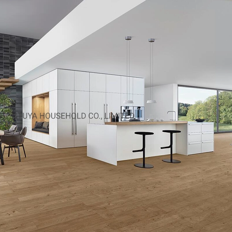 Home Furniture Modern Minimalist Design White Lacquering Kitchen Cabinet