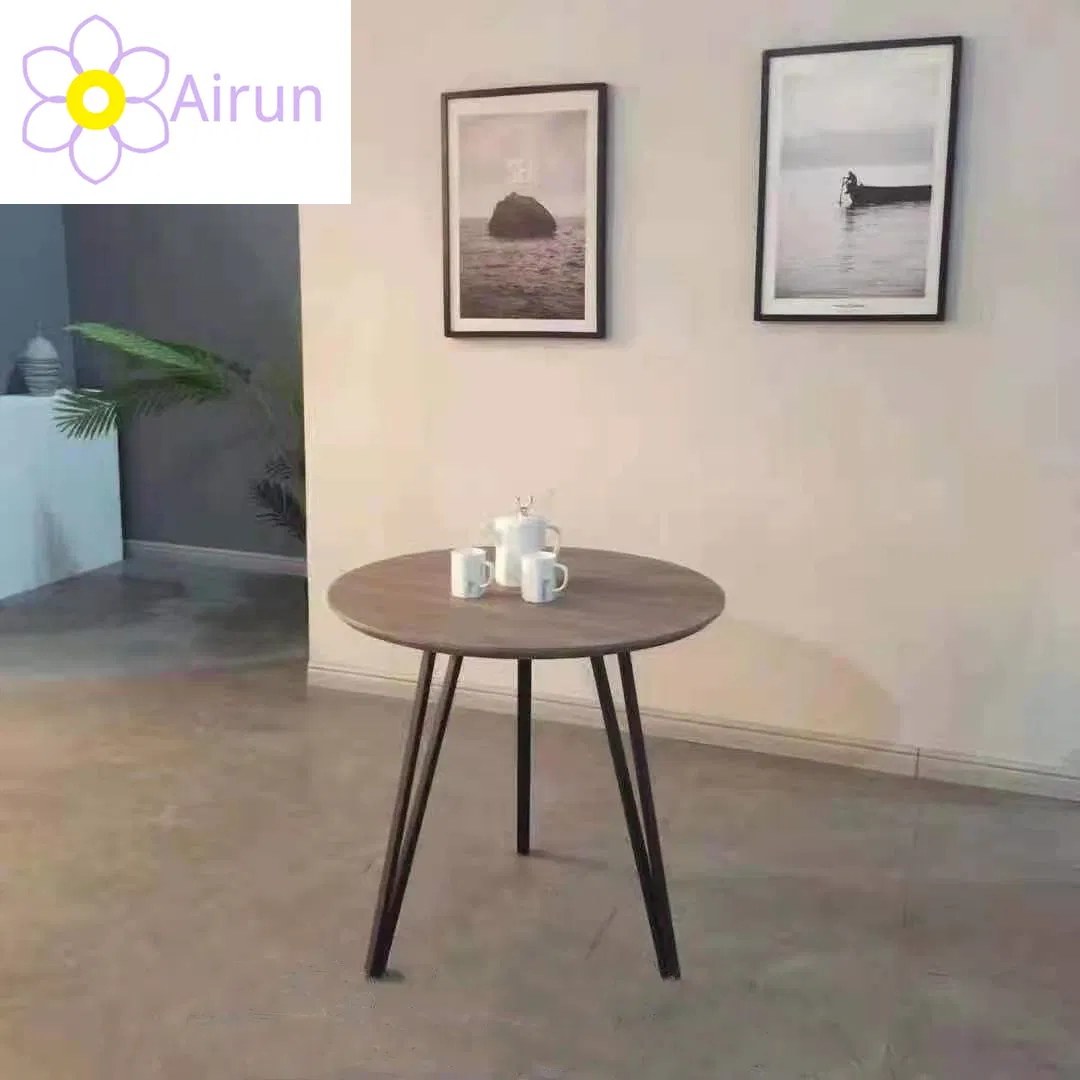 Modern Round Center Table Modern Living Room Furniture Round MDF Wooden Dining Table Set