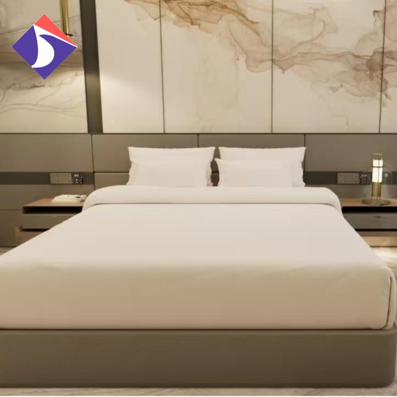 Foshan Factory Project Accept Customized Luxury Modern 5 Star Hotel Bedroom Furniture Set