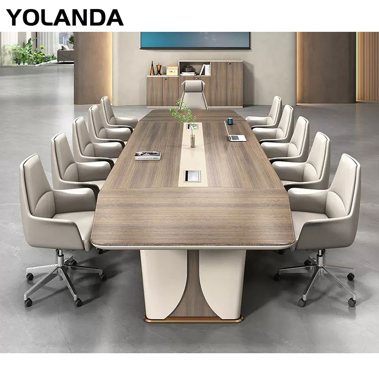 Yolanda Office Furniture Meeting Desk Set 6 Green Tables Hexagon Wooden for Classy Wheels White 12 Metal Legs Conference Table