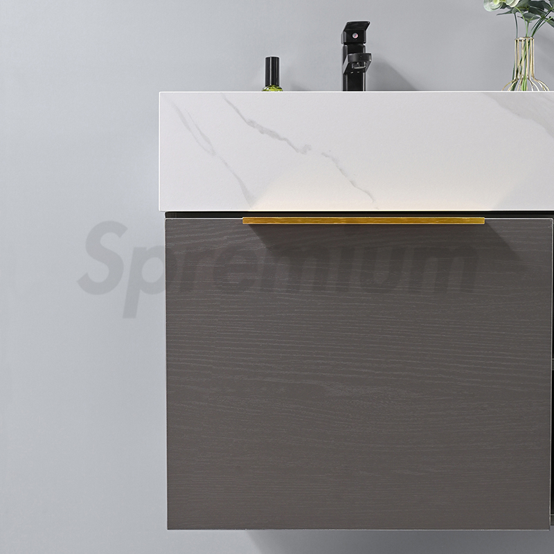 Double Bathroom Under Counter Washing Basin Marble Smart Bathroom Furniture with Mirror