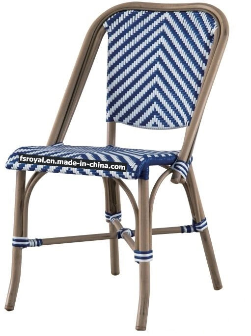 French Style Cafe Bamboo Look Rattan Wicker Chair Table Set Outdoor Restaurant Garden Bistro Patio Dining Furniture