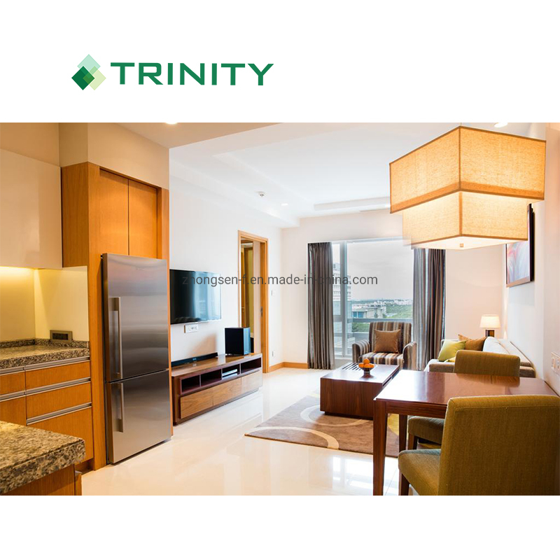 OEM Custom Solid Wood Serviced Apartment Bedroom Furniture Set for India Oakwood Residence Inn Hotel 4 Star