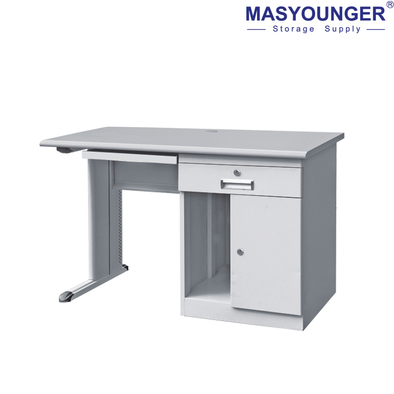 L Shape Metal Office Table Deak Metal Morden Office Furniture