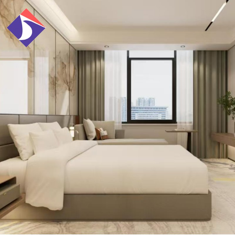 Foshan Factory Project Accept Customized Luxury Modern 5 Star Hotel Bedroom Furniture Set