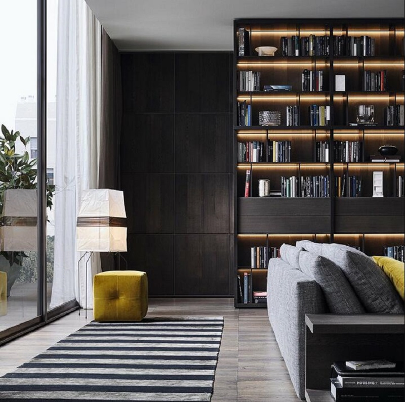 Luxury Modern Home Furniture Smart Wooden Wall Mounted Living Room TV Cabinet with Storage for Hotel and Apartment Use