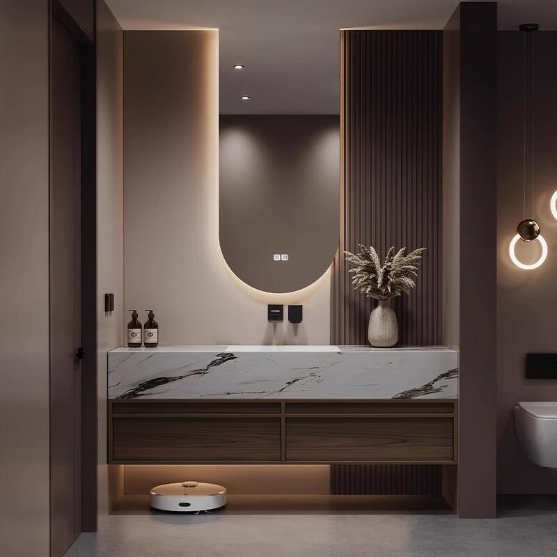 Storage Wardrobe Bathroom Vanity Hotel or Apartment Cabinet Aluminium Wooden Furniture