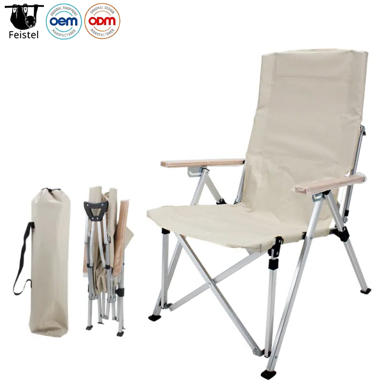 Outdoor Camping Furniture Adjustable Aluminum Portable Folding Camping Chair Recliner Beach Chair