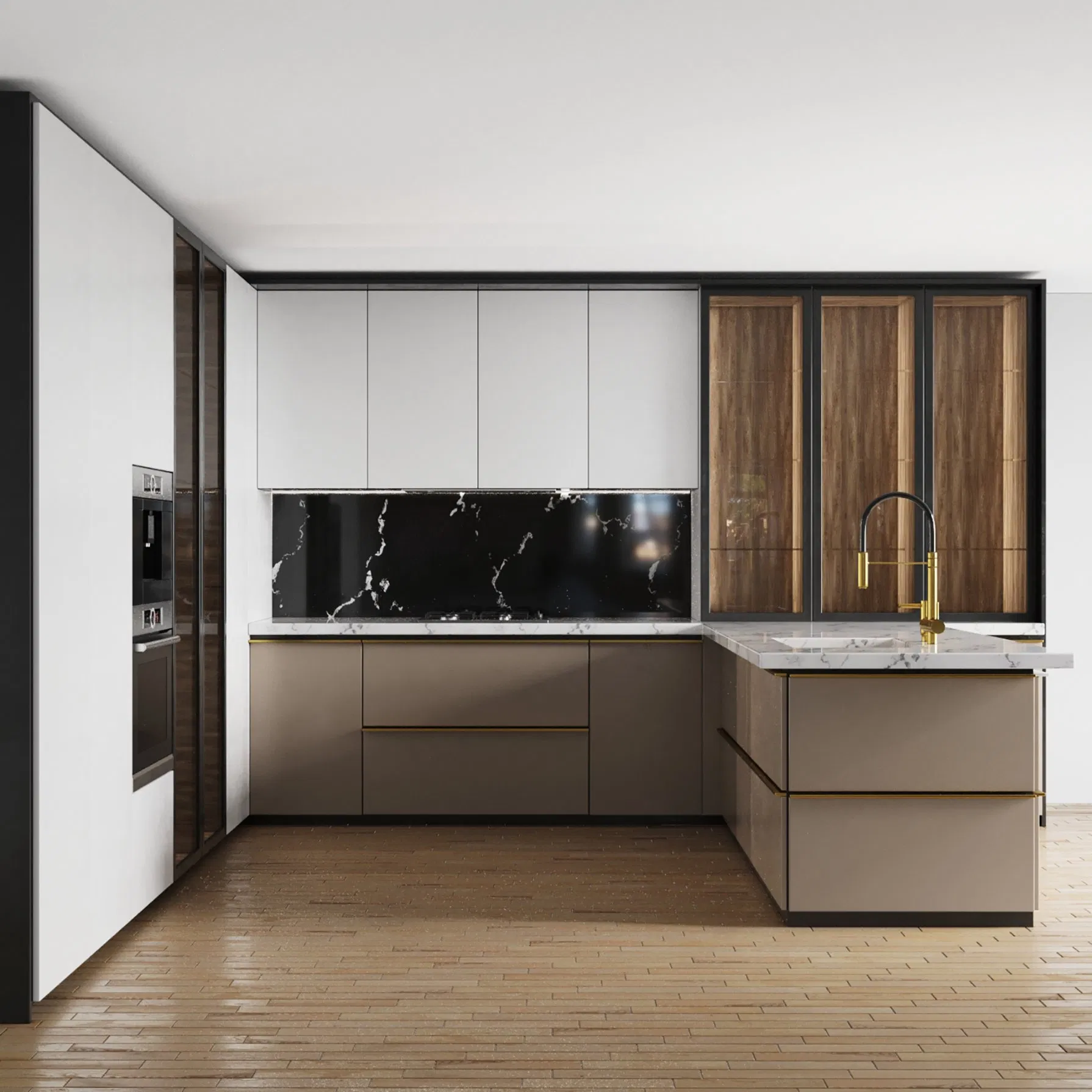 PA Modern Minimalist Stylish Custom Multifunctional Kitchen Cabinet Kitchen+Cabinets Kitchen Furniture