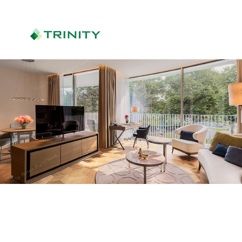 Foshan Customized Commercial Modern Complete Bed Room Furniture Luxury Bedroom Full Set for 5 Star Hotel Apartment Villa Beach Resort