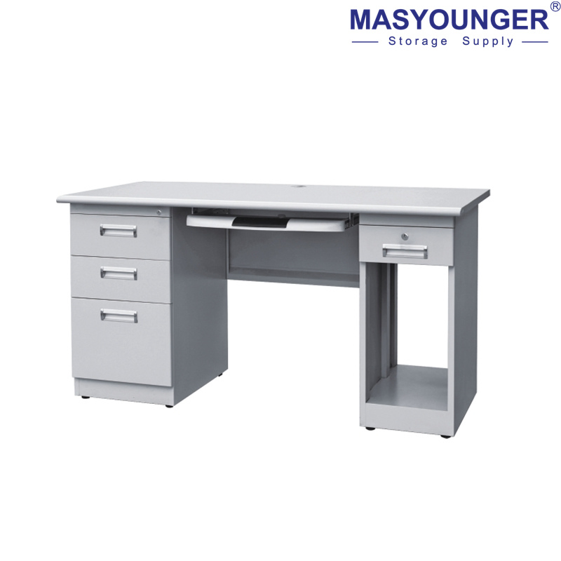 L Shape Metal Office Table Deak Metal Morden Office Furniture