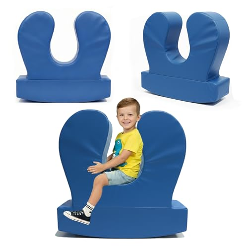 Sensory Chair for Kids Soft Foam Compression Rocking Chair with PU Cover