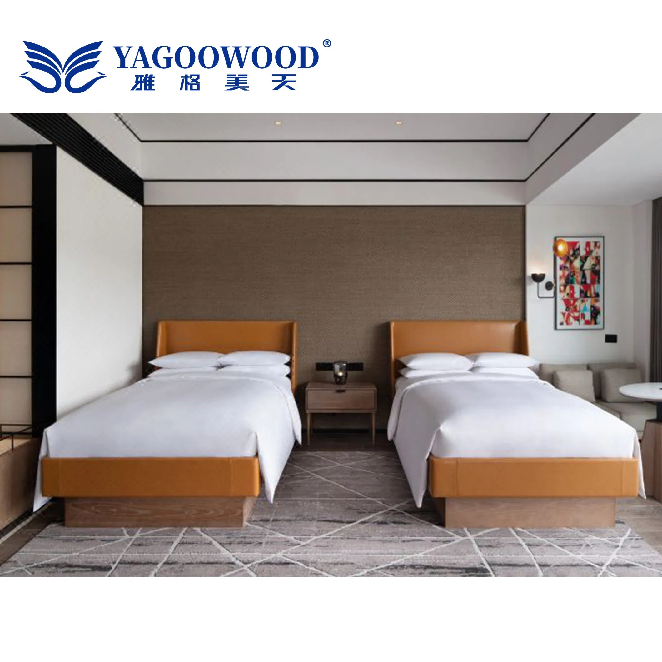 Customized Full Set of Hotel Furniture Standard Room