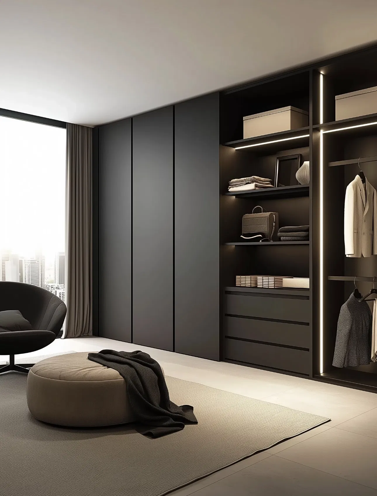 Premium Wardrobe Home Furniture for Bedrooms Modern Bedroom Furniture Durable Storage Sturdy