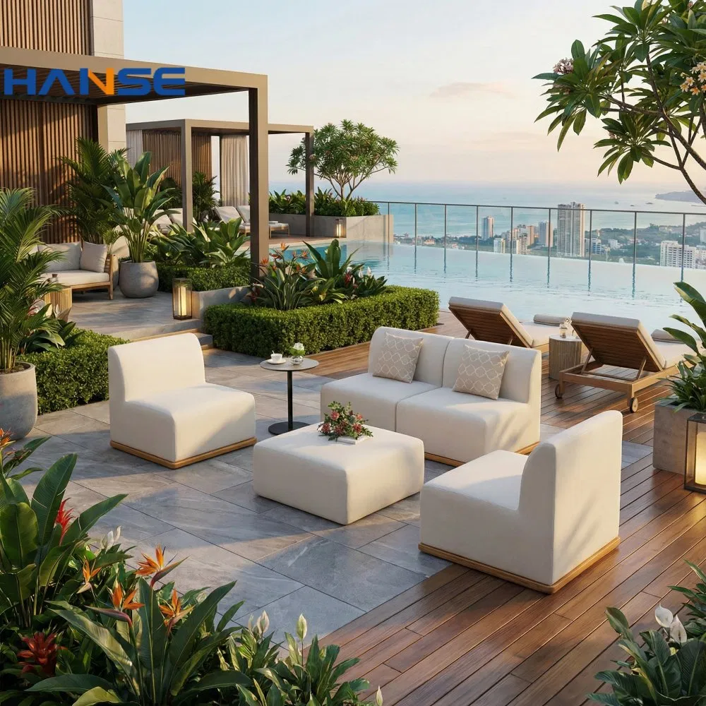 New Model Outdoor Furniture Teak Sofa Set Designs Small Corner Sofa Sets Pictures Solid Wooden Outdoor Sofa Set