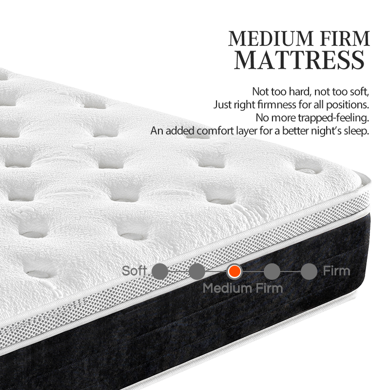 Wadded Natural Latex Mattress Hotel Compressed Memory Foam Bed Coil Bonnell Spring Mattress