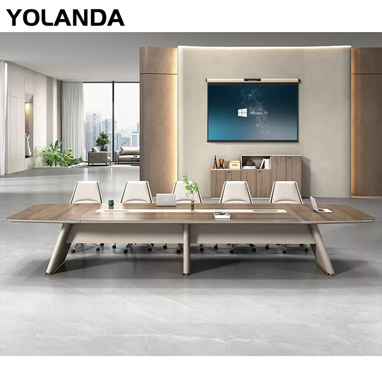 Yolanda Office Furniture Meeting Desk Set 6 Green Tables Hexagon Wooden for Classy Wheels White 12 Metal Legs Conference Table