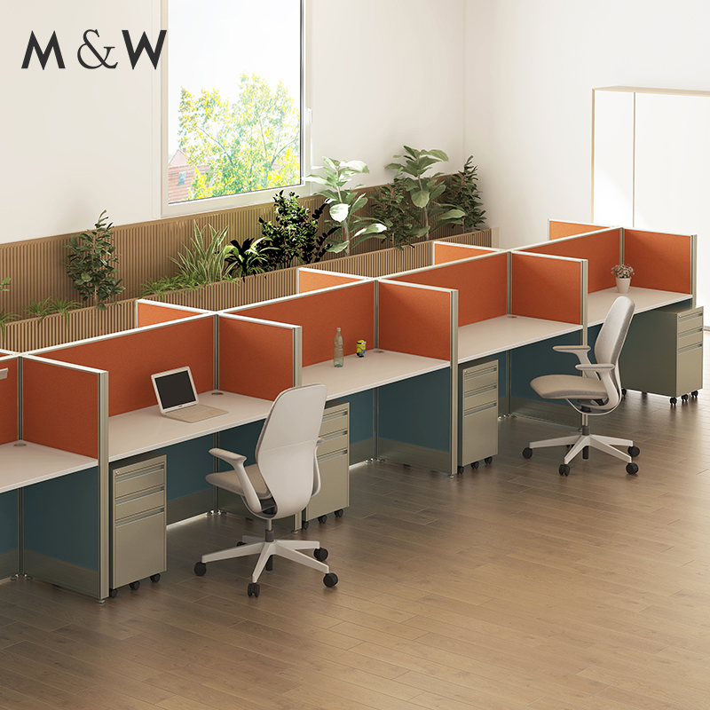 M&W Good Quality Furniture Modular Workstation Partition Call Center Office Cubicle
