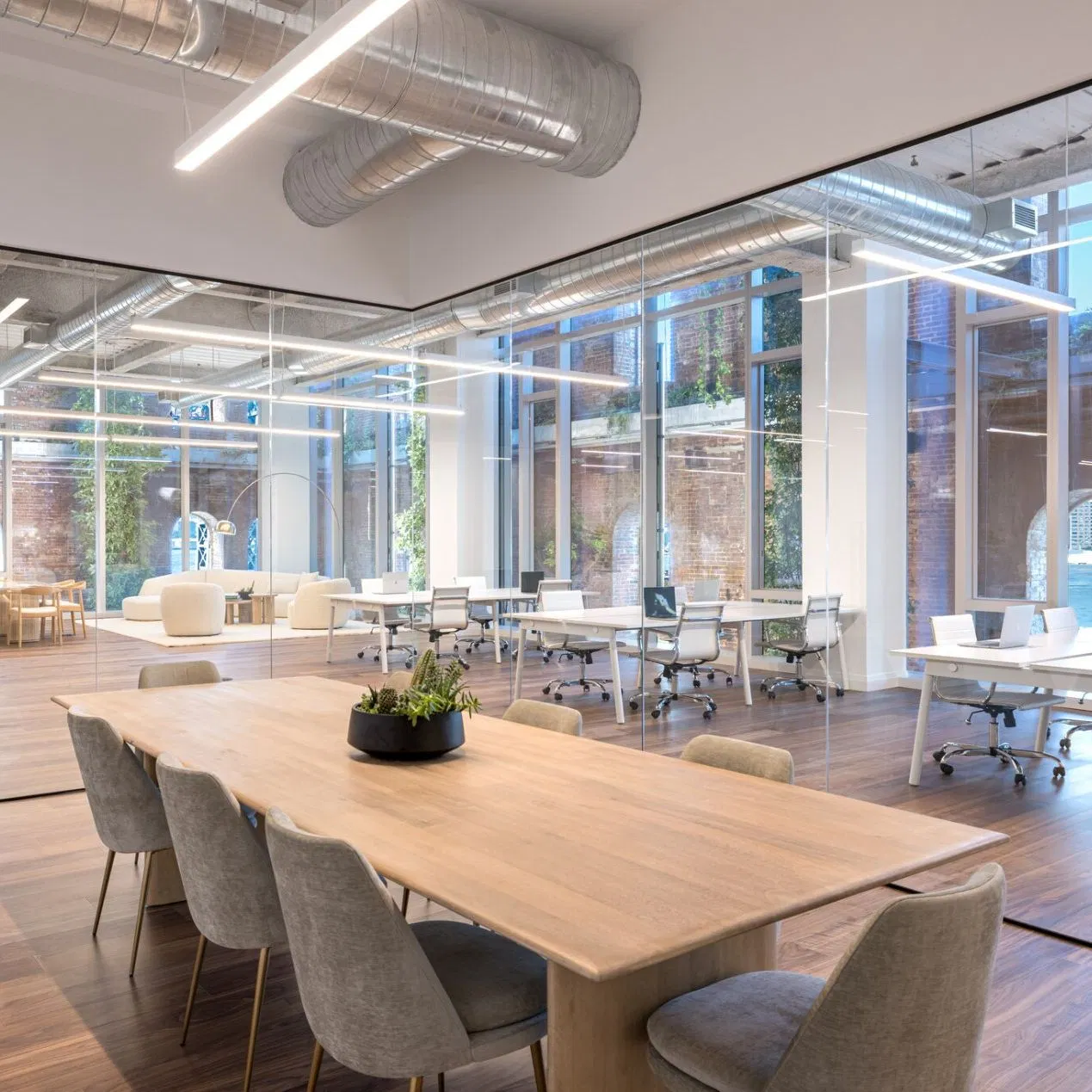 Interior Design Wooden Workstation Furniture Computer Table Office Desk Office Furniture