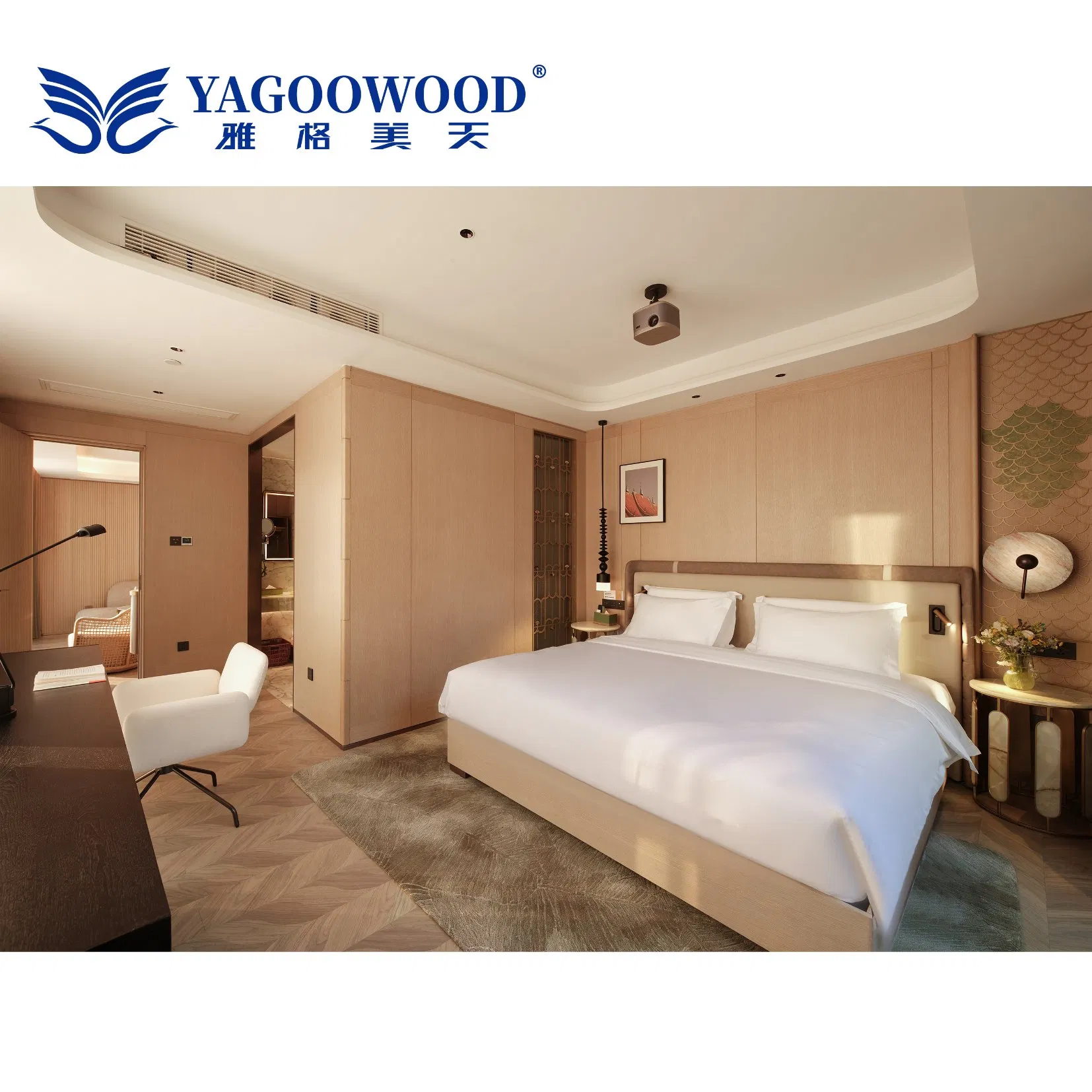 Customized Full Set of Hotel Furniture Standard Room