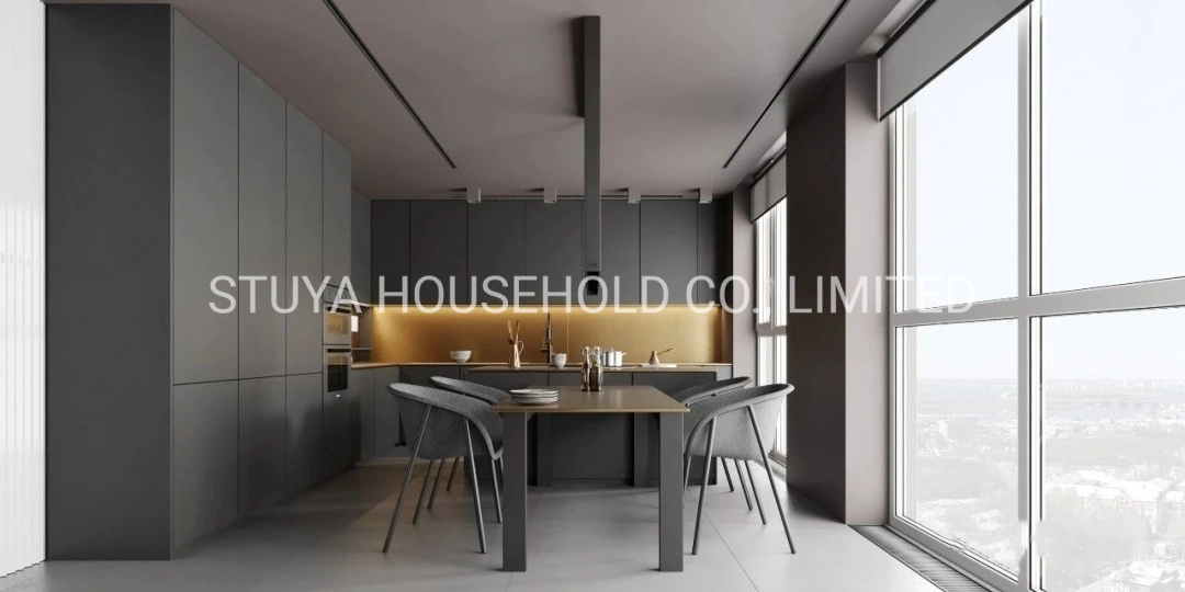 Modern Style Home Furniture Minimalist Design Tall Unit Kitchen Cabinet
