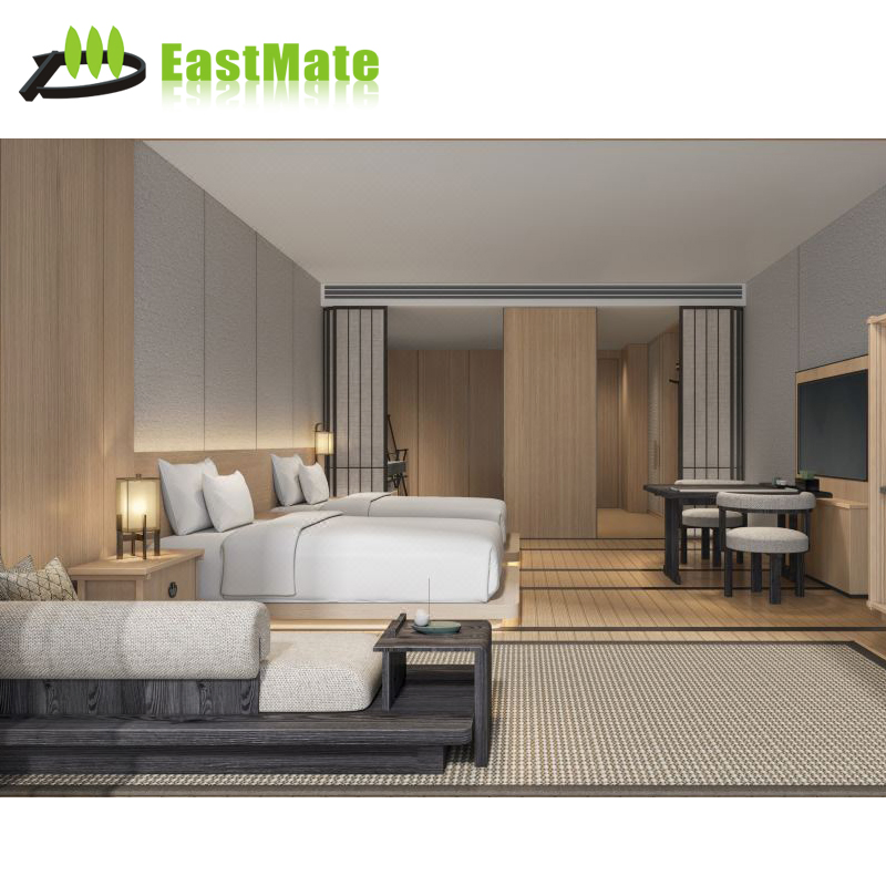 High Quality Solutions Custom Design and Solid Wood Manufacturing Hotel Bedroom Furniture