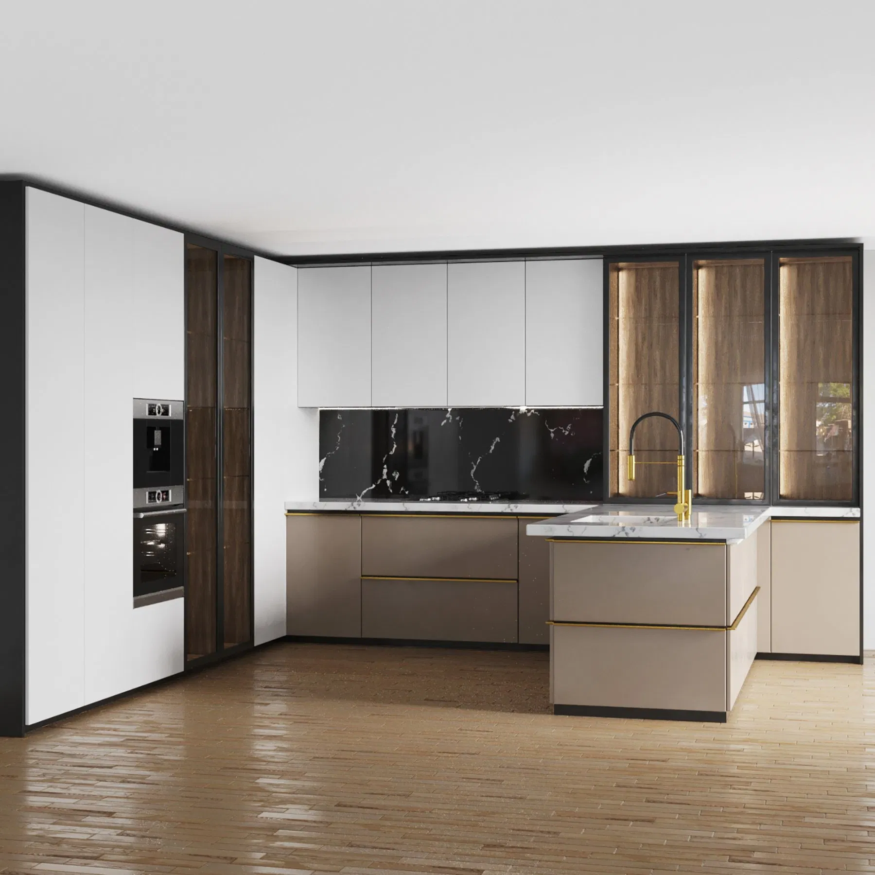 PA Modern Minimalist Stylish Custom Multifunctional Kitchen Cabinet Kitchen+Cabinets Kitchen Furniture