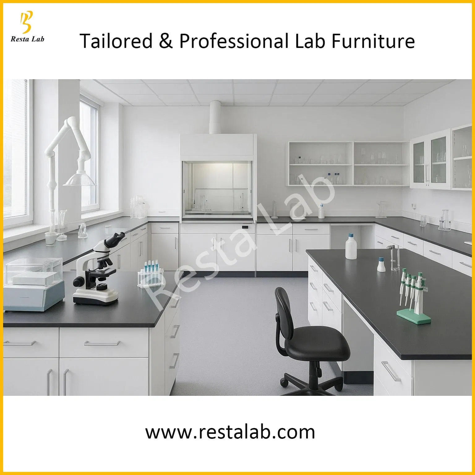 EU &amp; US Certified Modern Modular Laboratory Furniture for Advanced Lab Application