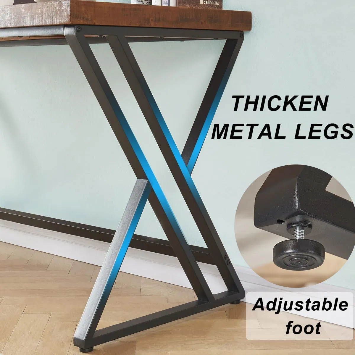 Solid Wood Home Office Computer Table Writing Desk for Living Room Bedroom