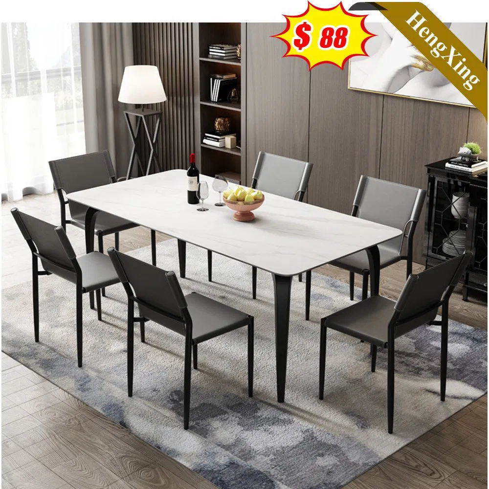 Minimalist Home Restaurant Furniture Dining Room Furniture Dining Room Set Wooden Marble Dining Table Chair (UL-21LV2016)
