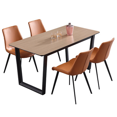 Minimalist Fashion Design Home Hotel Dinng Furniture Wooden Dining Table Set
