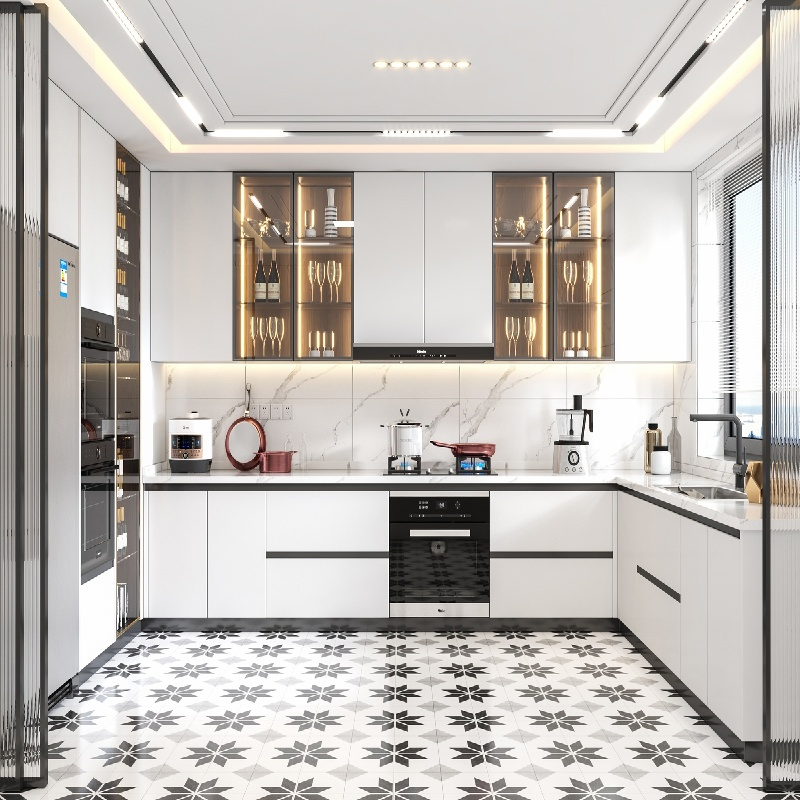 Modern Lacquer Smart Kitchen Cabinets Italian Kitchen Furniture