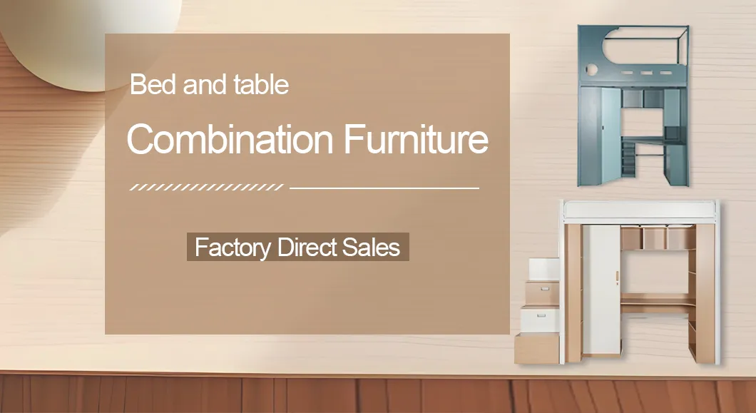 Dormitories Bed Table Combination Furniture