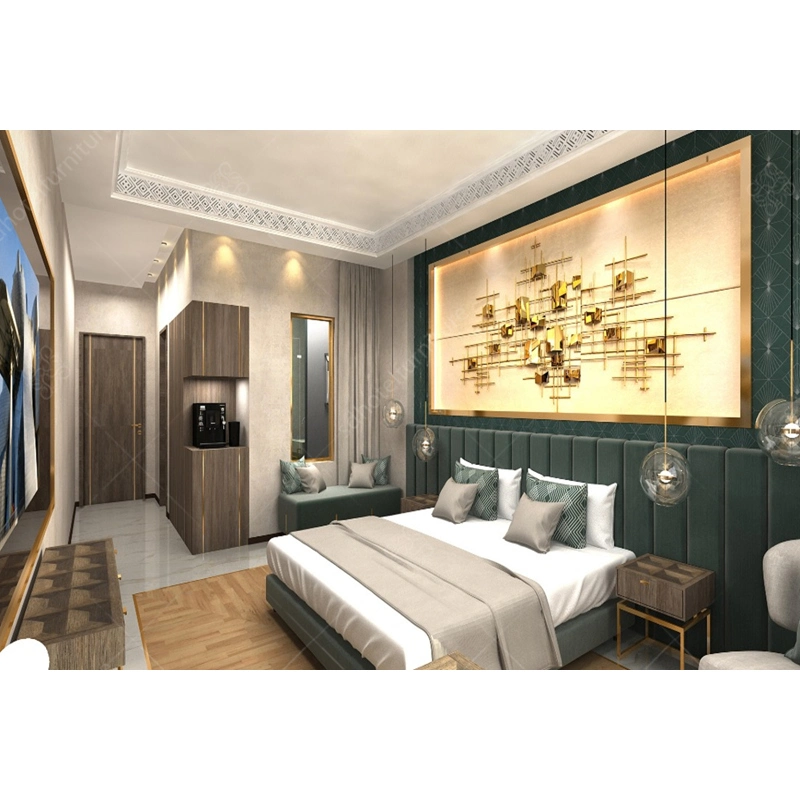 Foshan Manufacturer Customized Hotel Room Furniture with Bedroom Sets for Hotel/ Apartment/ Resort