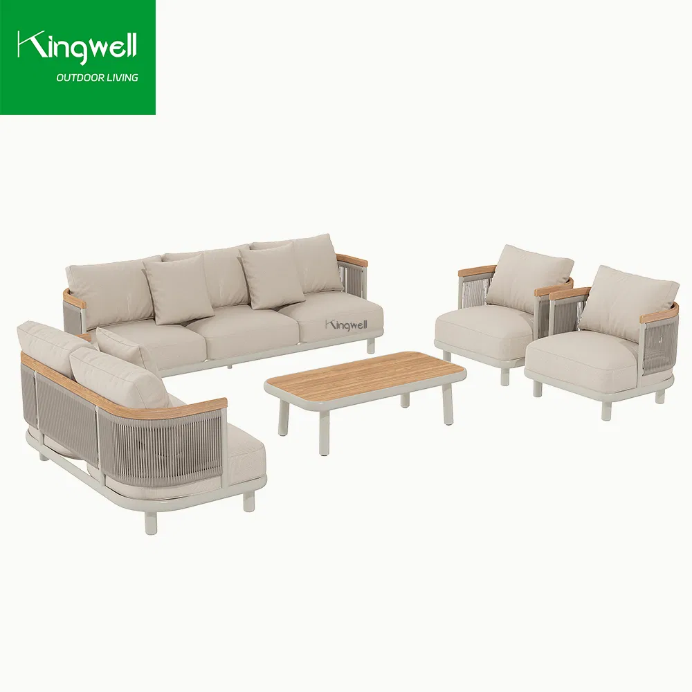 Customized Size Portable Aluminium Outdoor Patio Sofa Set Luxury Garden Furniture