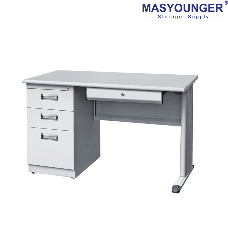 L Shape Metal Office Table Deak Metal Morden Office Furniture