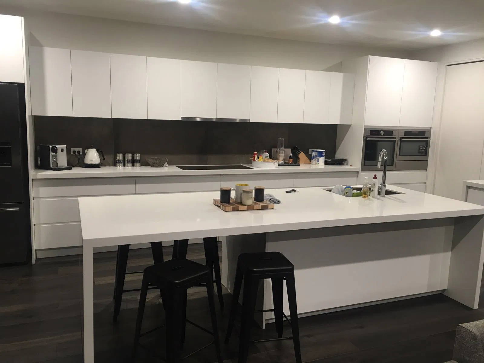 Australia Modern High Gloss White Lacquer MDF Modular Custom Whole House Cabinets Customization and Kitchen Furniture