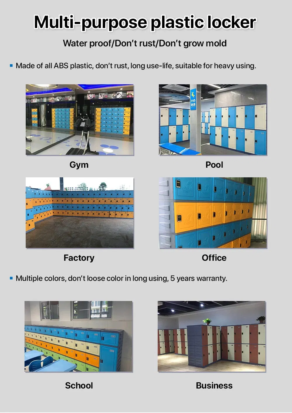 ABS Plastic Locker Description 2